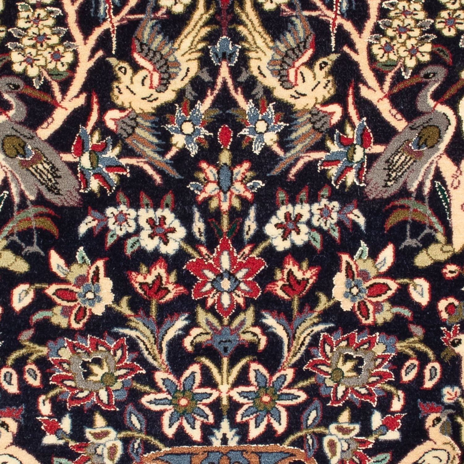 Perserteppich - Isfahan - Premium - 98 x 70 cm - dunkelblau