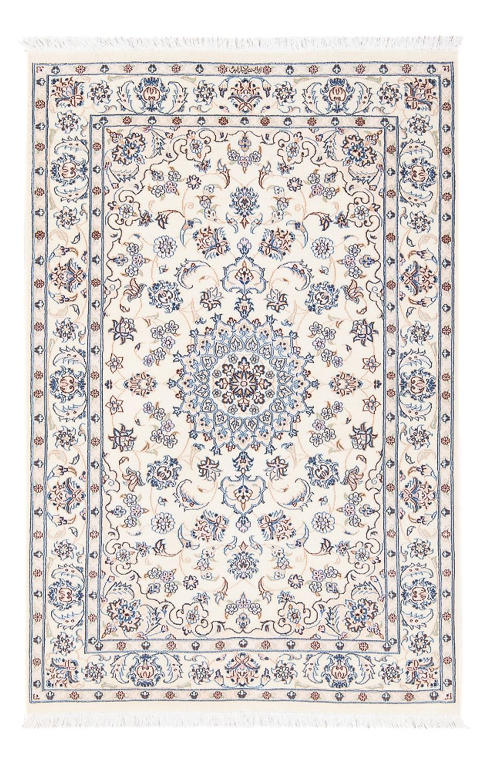 Perserteppich - Nain - Premium - 128 x 82 cm - creme