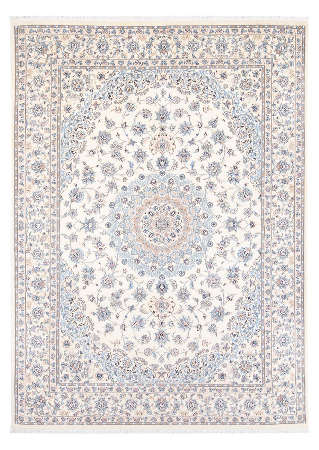 Perserteppich - Nain - Premium - 236 x 169 cm - hellblau