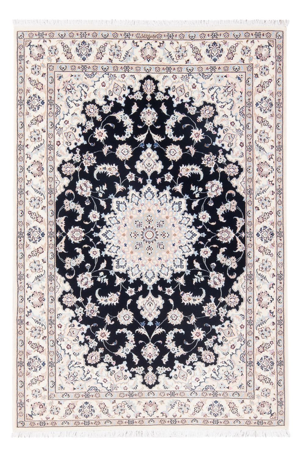Perserteppich - Nain - Premium - 164 x 108 cm - dunkelblau