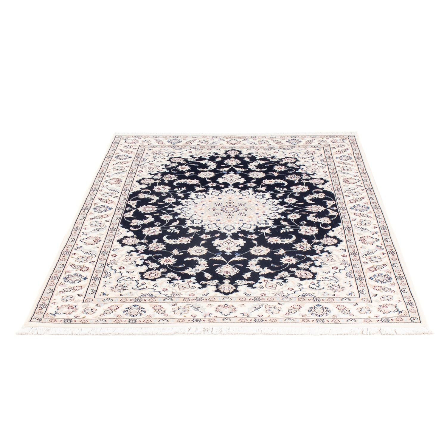 Perserteppich - Nain - Premium - 164 x 108 cm - dunkelblau