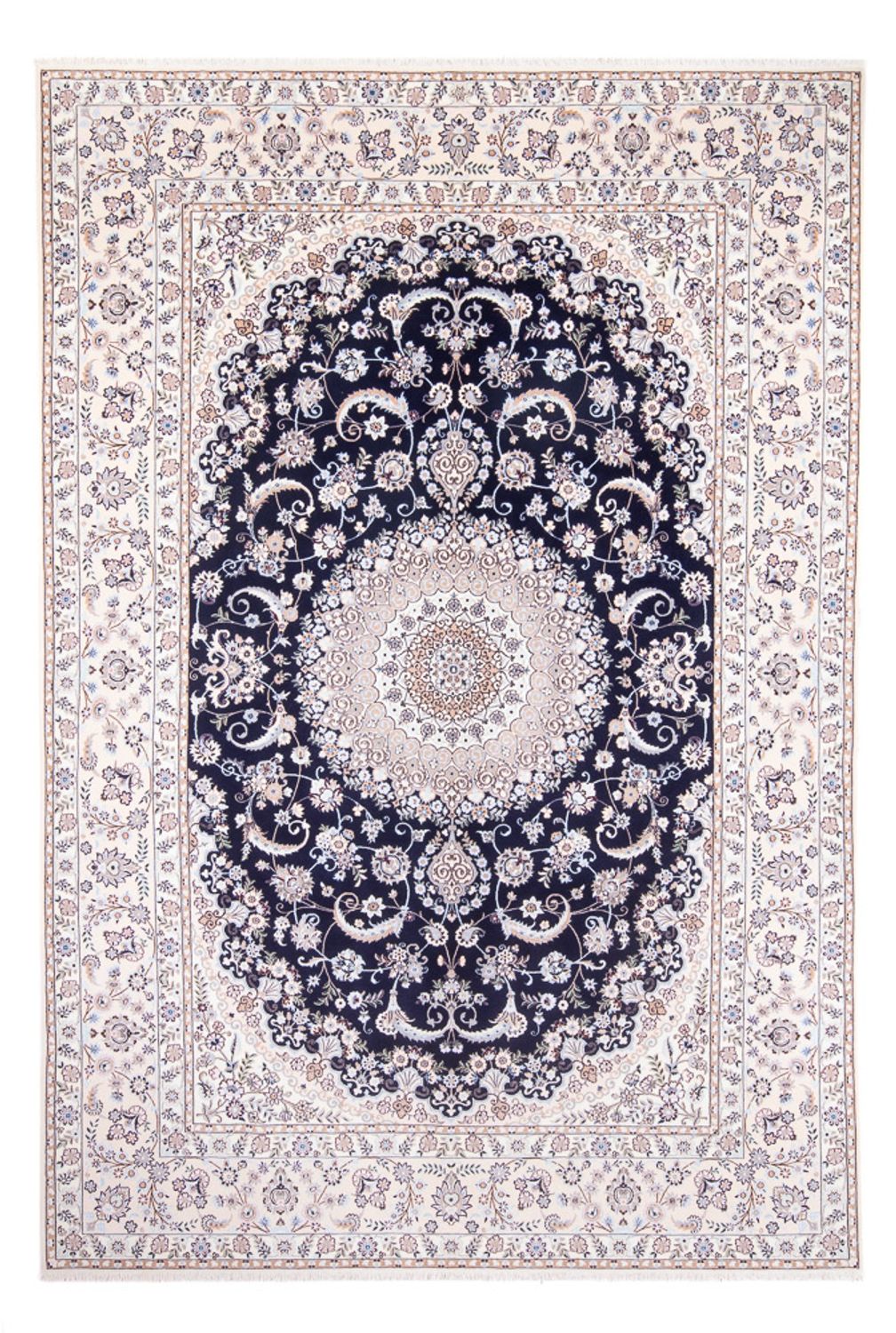 Perserteppich - Nain - Premium - 306 x 207 cm - dunkelblau