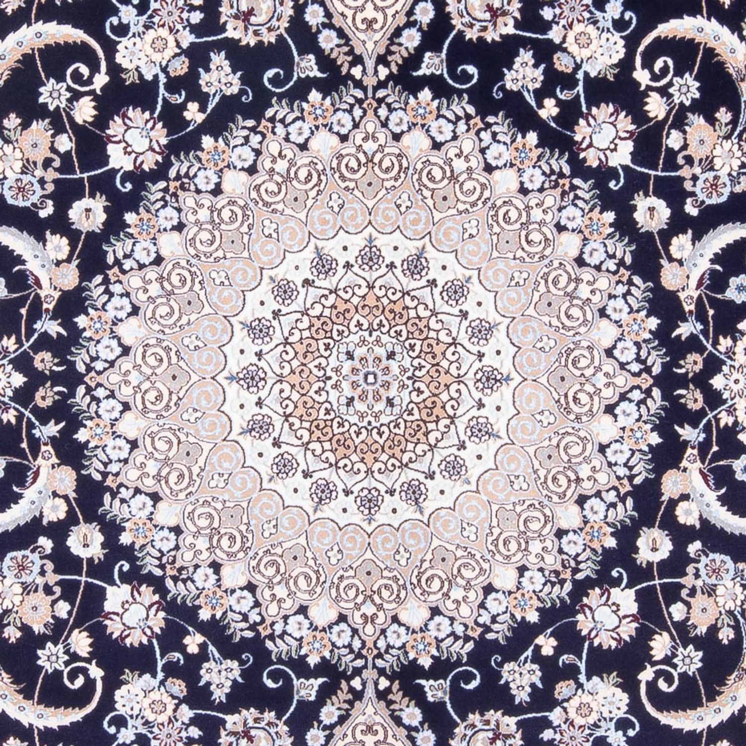 Perserteppich - Nain - Premium - 306 x 207 cm - dunkelblau