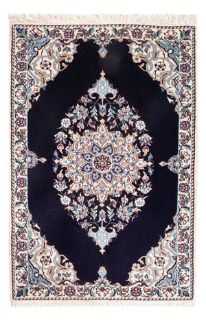 Perserteppich - Nain - Premium - 76 x 50 cm - dunkelblau