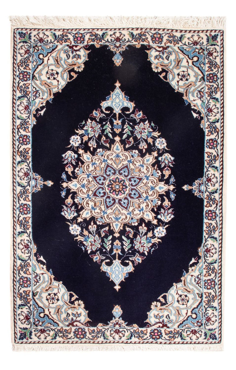 Perserteppich - Nain - Premium - 76 x 50 cm - dunkelblau