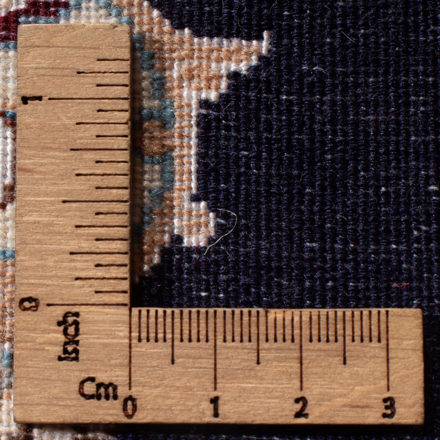 Perserteppich - Nain - Premium - 76 x 50 cm - dunkelblau