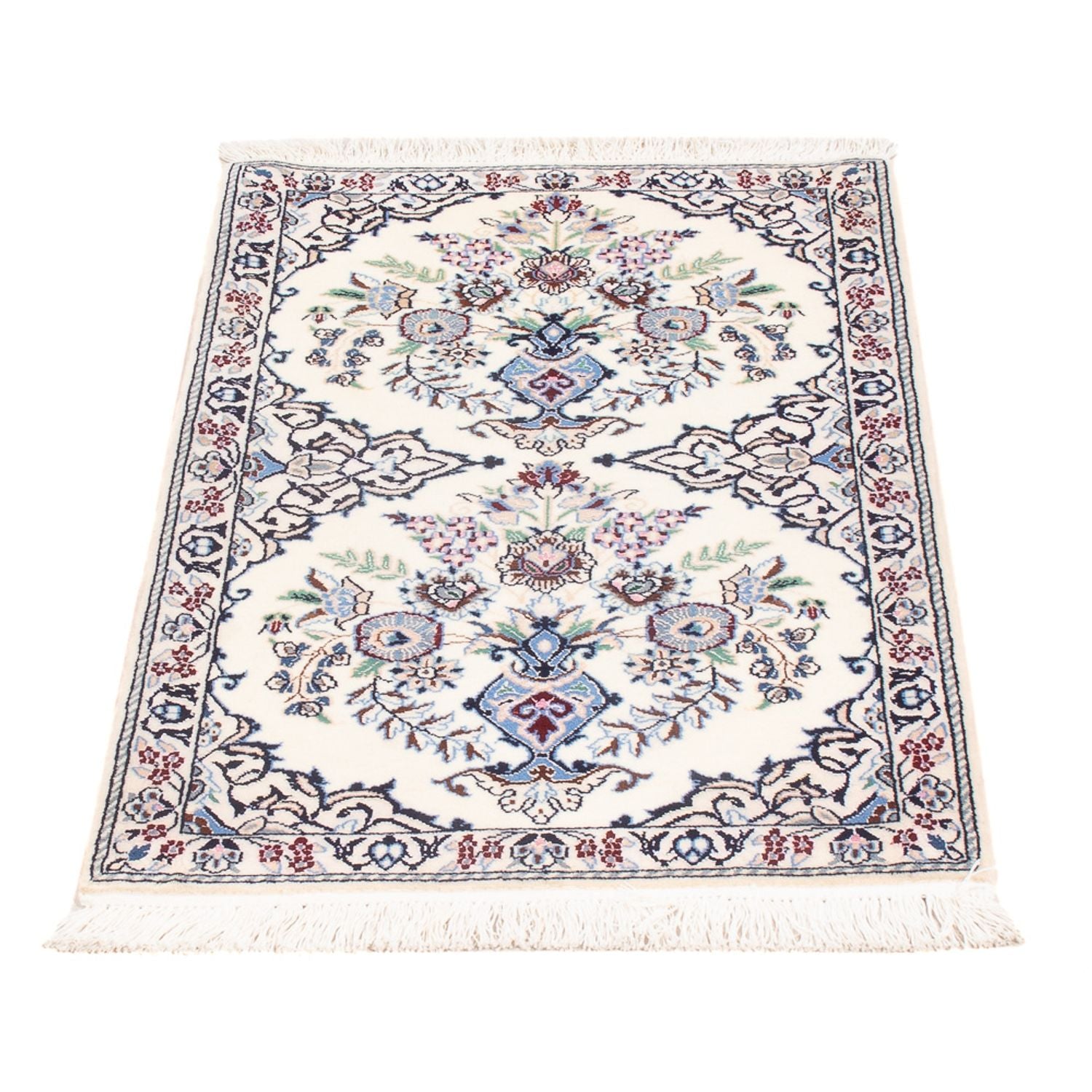 Perserteppich - Nain - Premium - 80 x 50 cm - creme
