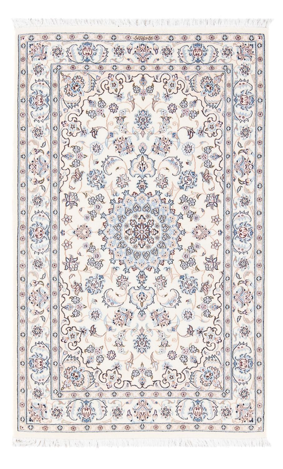 Perserteppich - Nain - Premium - 132 x 80 cm - creme