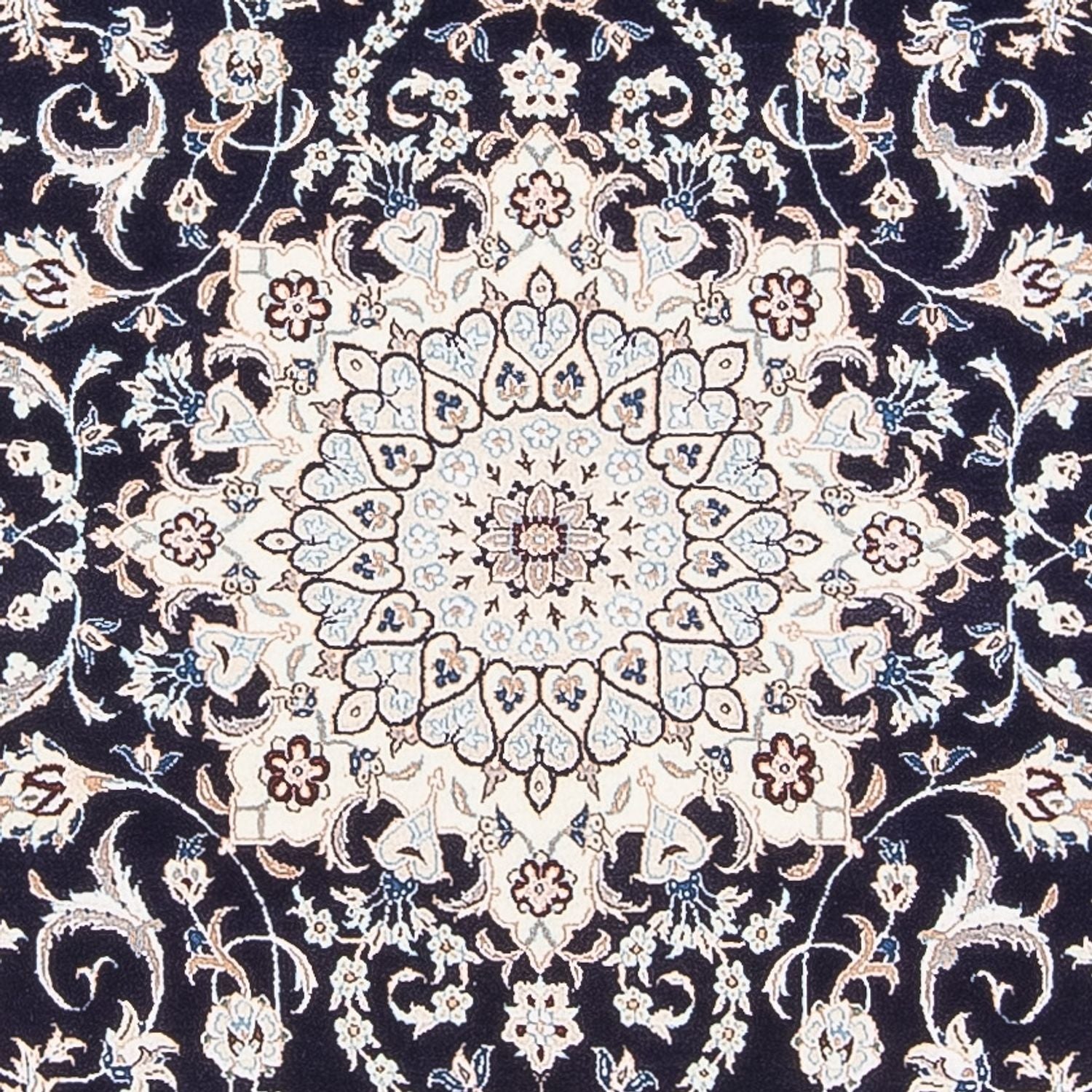 Perserteppich - Nain - Premium - 175 x 128 cm - dunkelblau