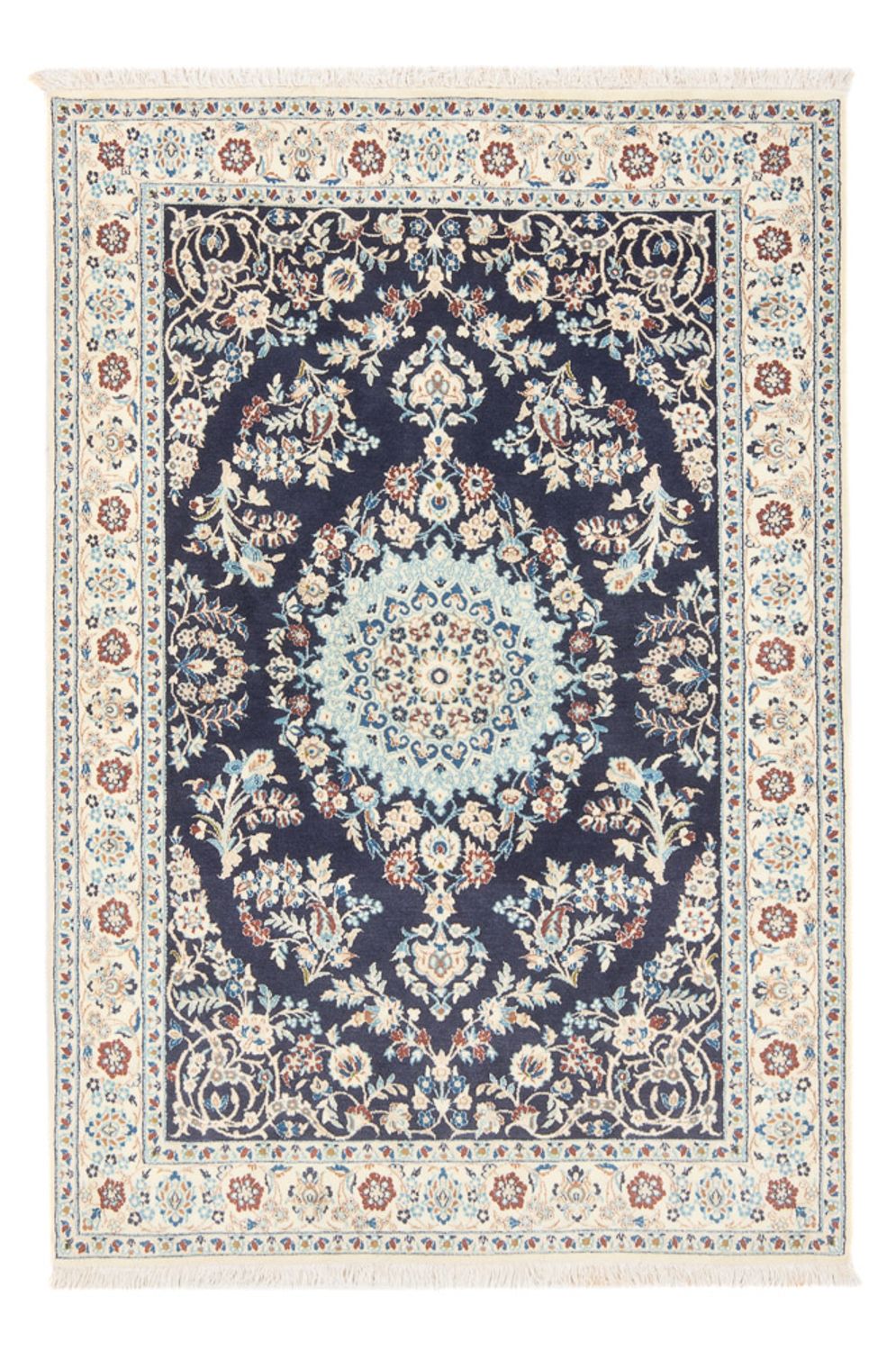 Perserteppich - Nain - Premium - 150 x 102 cm - dunkelblau