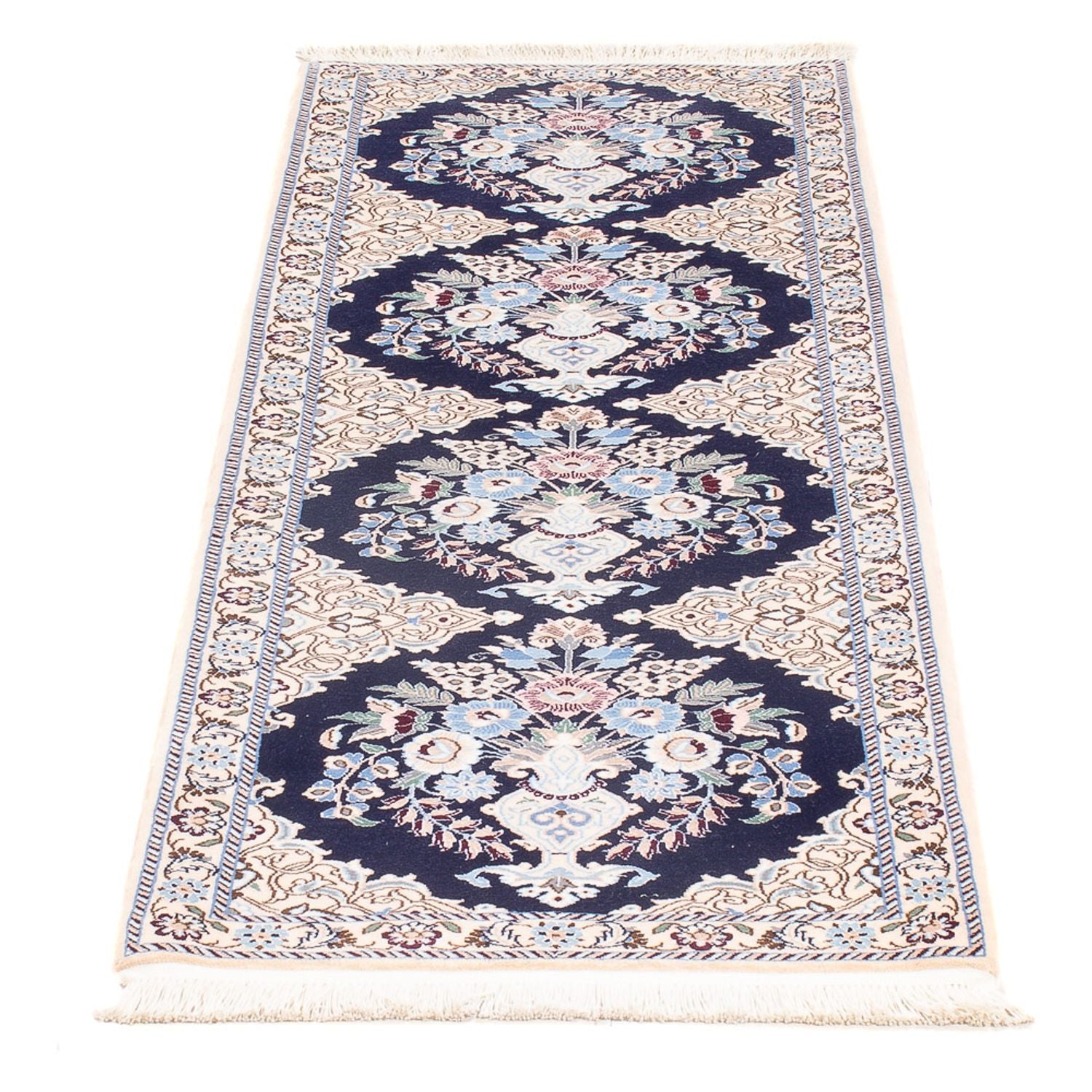 Läufer Perser - Nain - Premium - 156 x 50 cm - dunkelblau