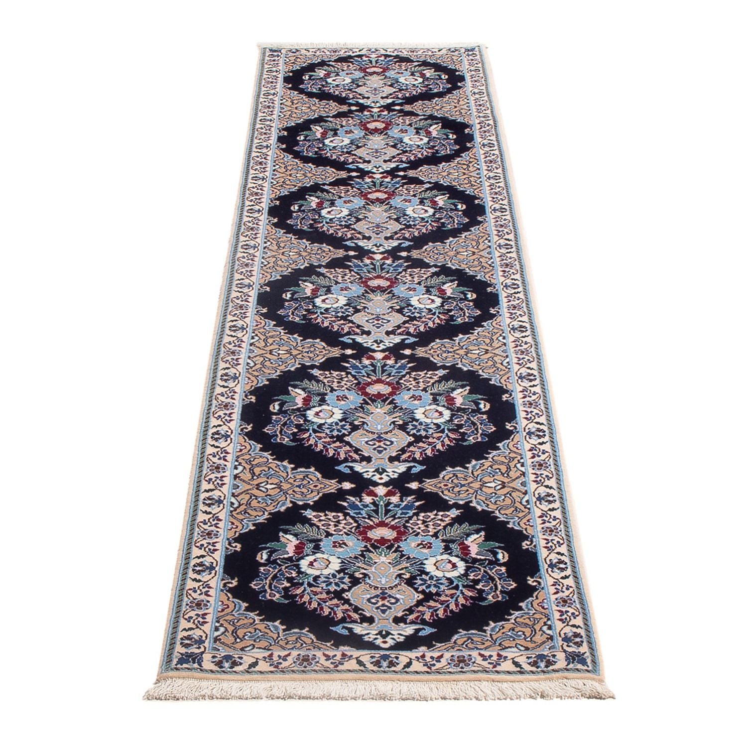 Läufer Perser - Nain - Premium - 230 x 47 cm - dunkelblau