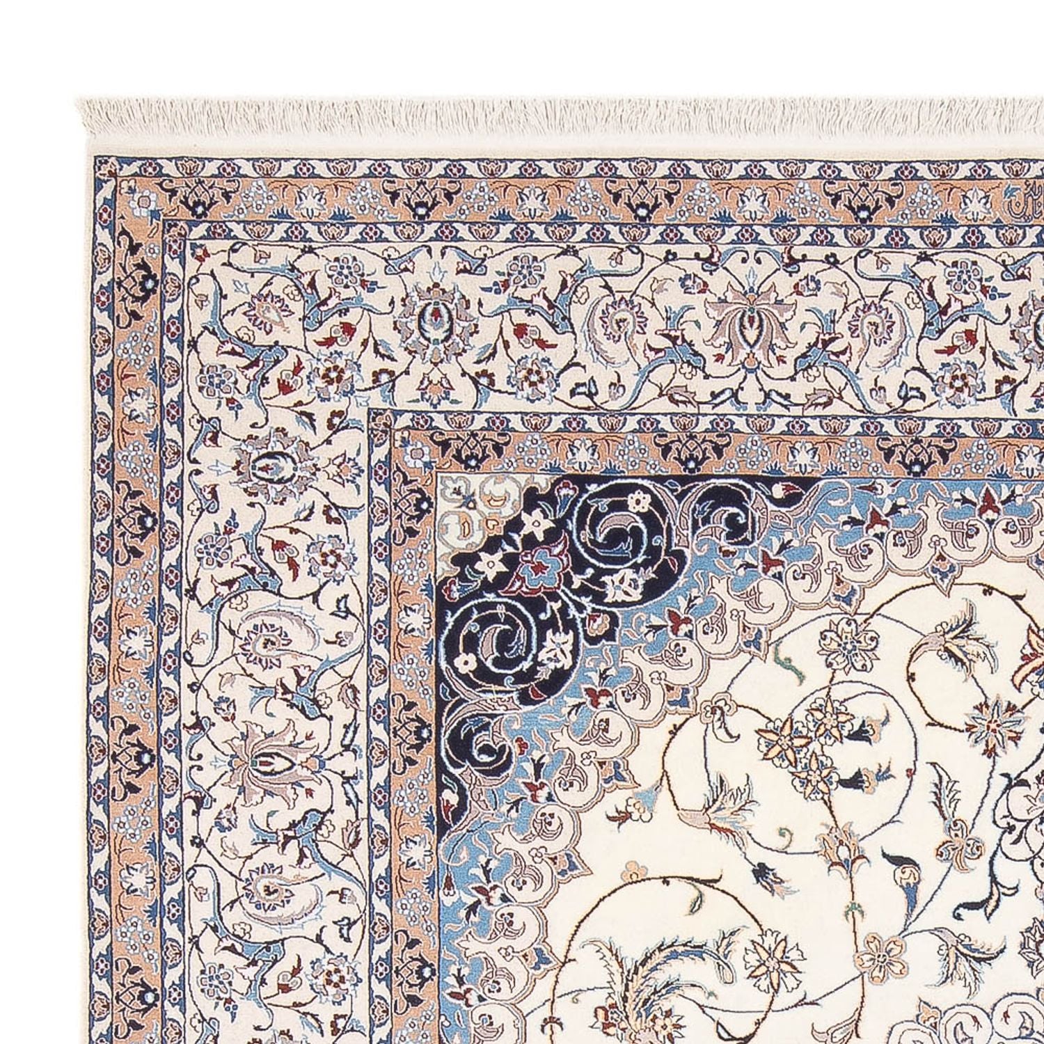 Perserteppich - Nain - Premium - 263 x 210 cm - creme