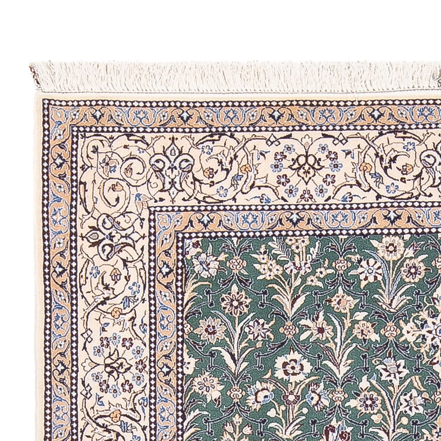 Perserteppich - Nain - Premium - 205 x 130 cm - minzgrün