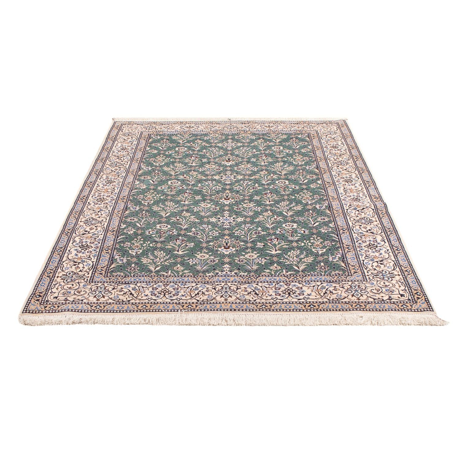 Perserteppich - Nain - Premium - 205 x 130 cm - minzgrün