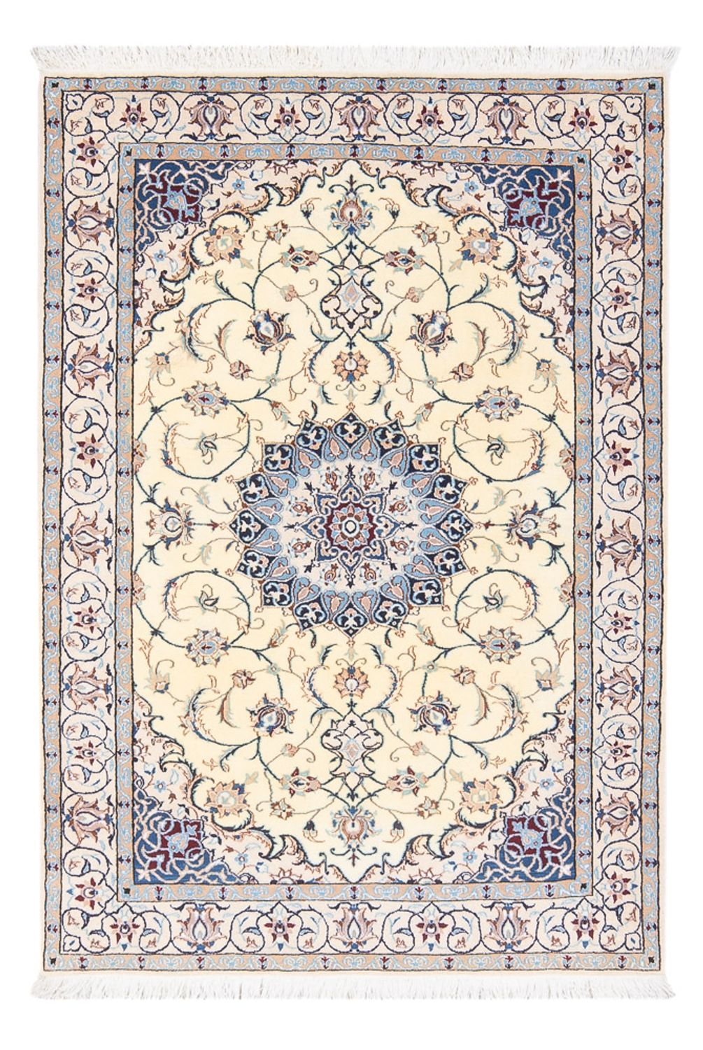 Perserteppich - Nain - Premium - 150 x 104 cm - creme