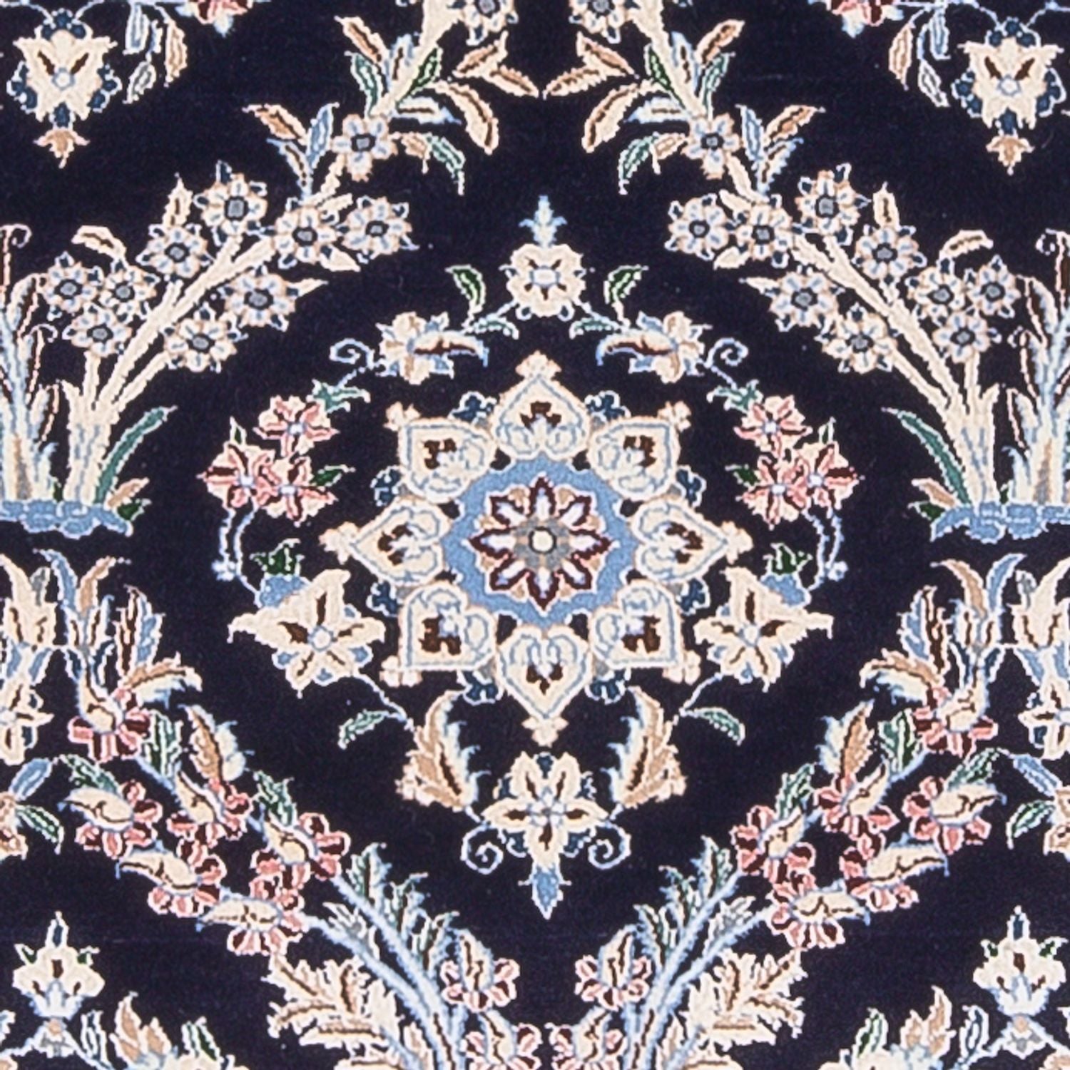 Perserteppich - Nain - Premium - 142 x 98 cm - dunkelblau