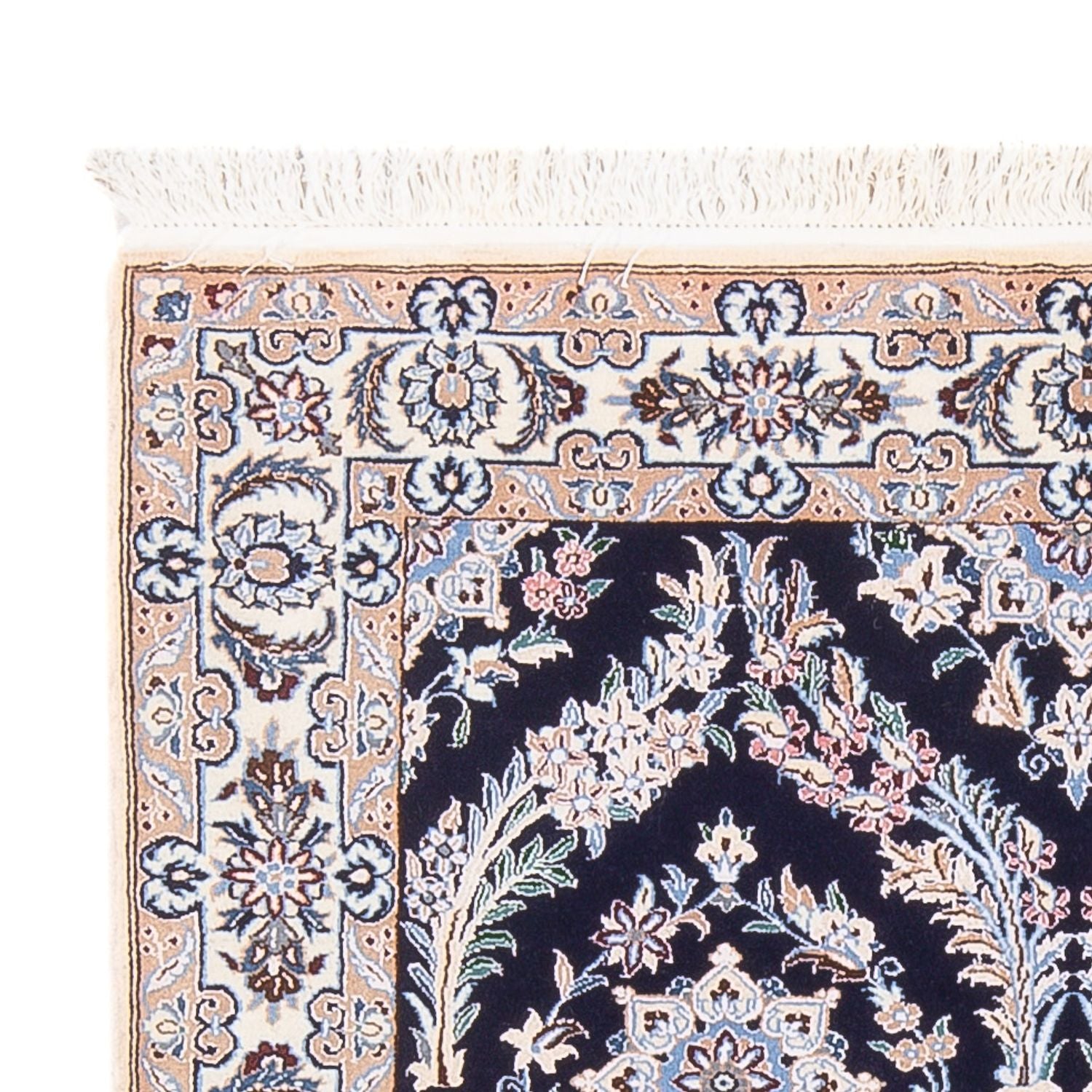 Perserteppich - Nain - Premium - 142 x 98 cm - dunkelblau