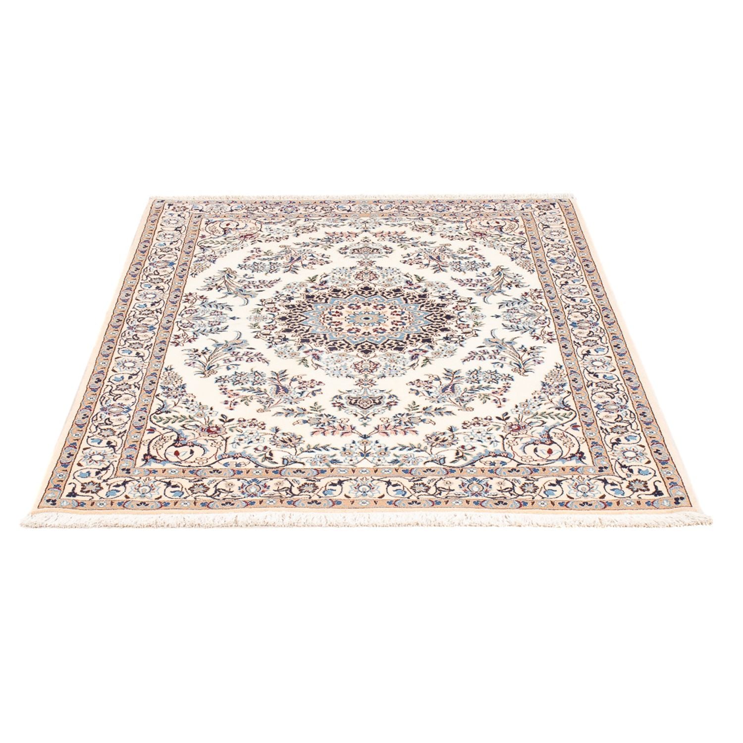 Perserteppich - Nain - Premium - 132 x 98 cm - creme