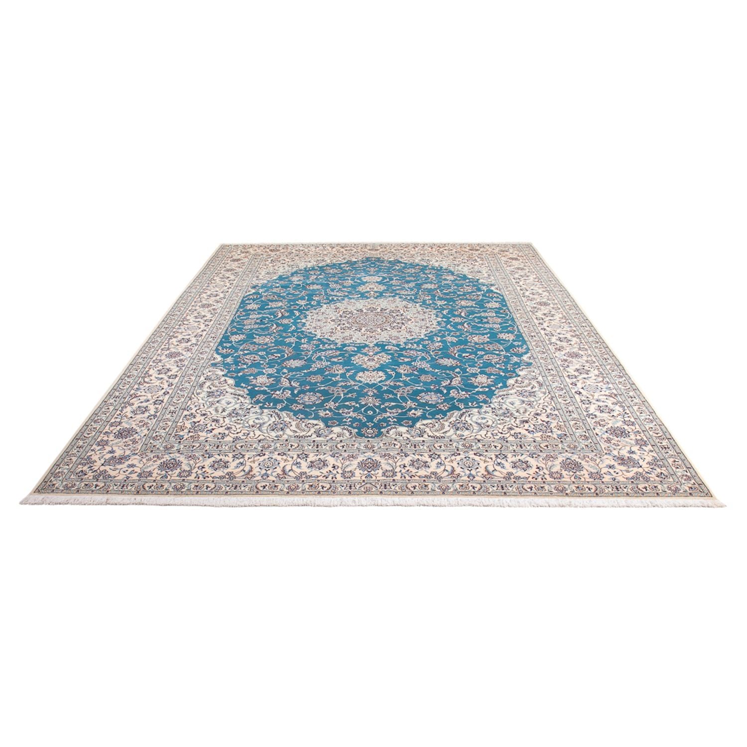 Perserteppich - Nain - Premium - 308 x 208 cm - blau