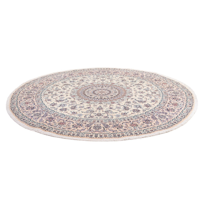Perserteppich - Nain - Premium rund  - 247 x 247 cm - creme