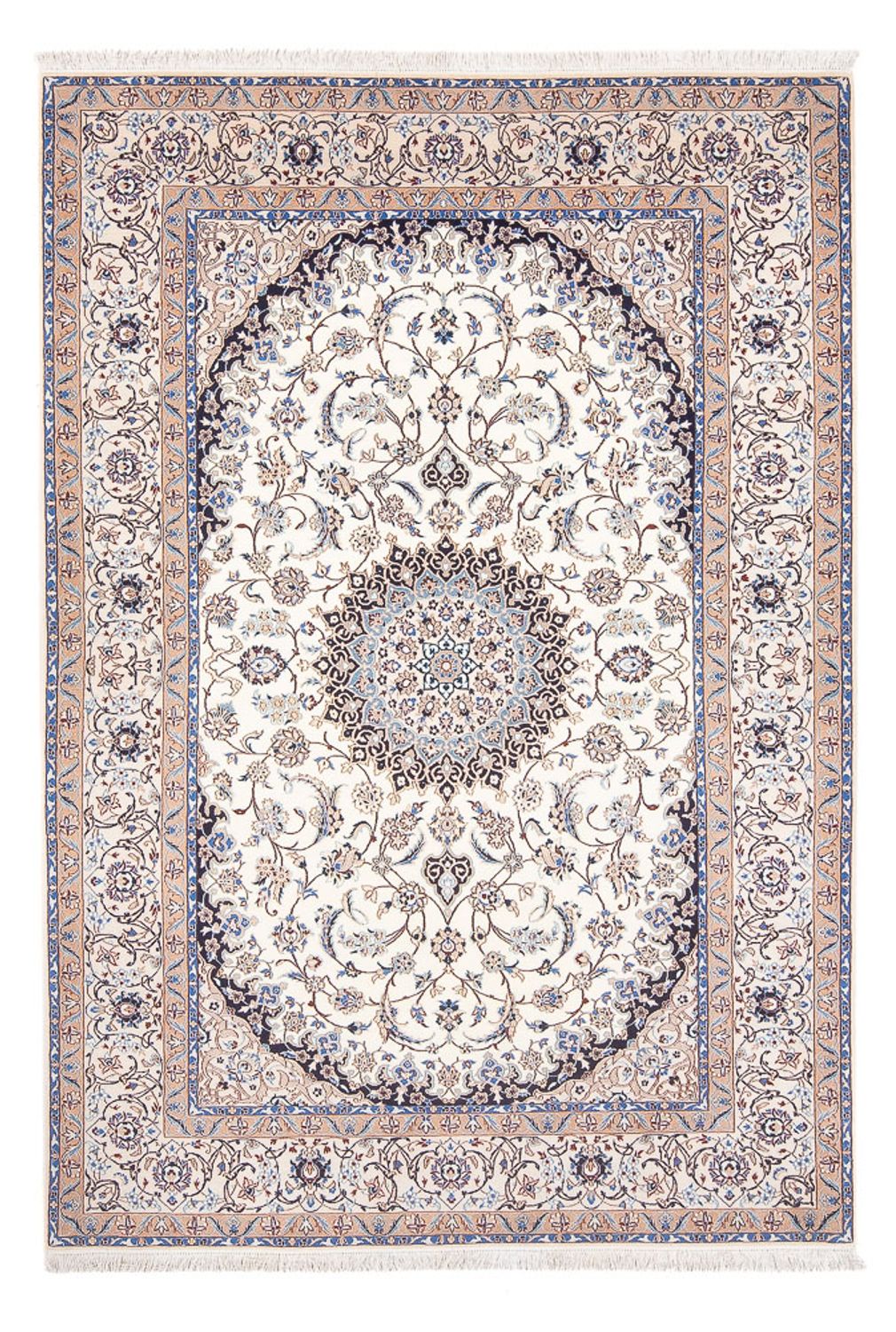 Perserteppich - Nain - Premium - 235 x 152 cm - creme