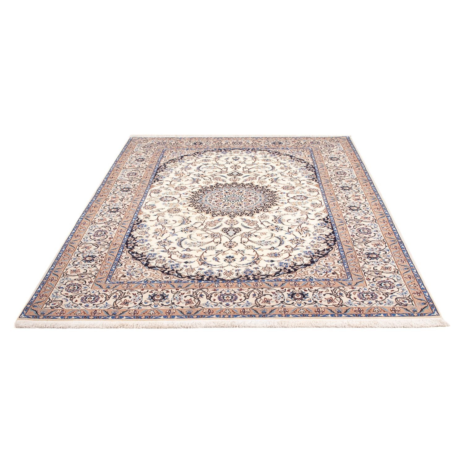 Perserteppich - Nain - Premium - 235 x 152 cm - creme