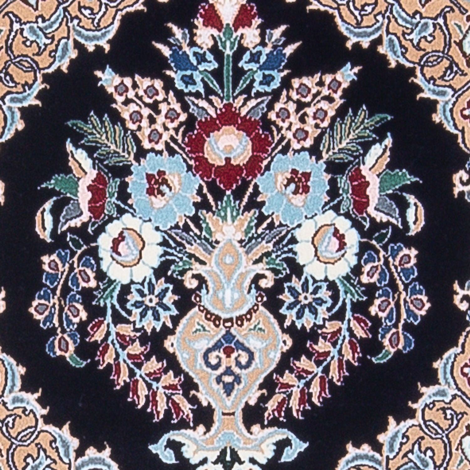 Läufer Perser - Nain - Premium - 227 x 48 cm - dunkelblau