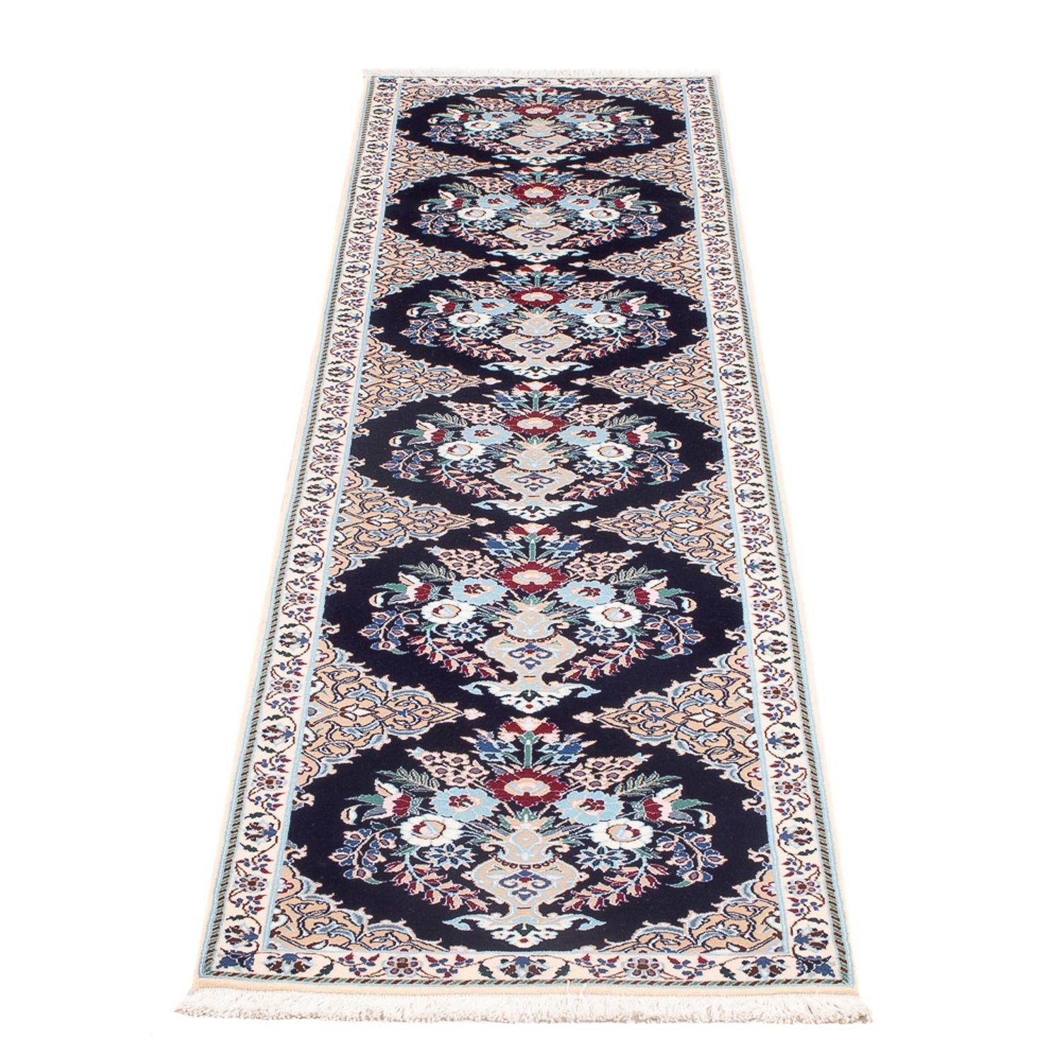 Läufer Perser - Nain - Premium - 227 x 48 cm - dunkelblau
