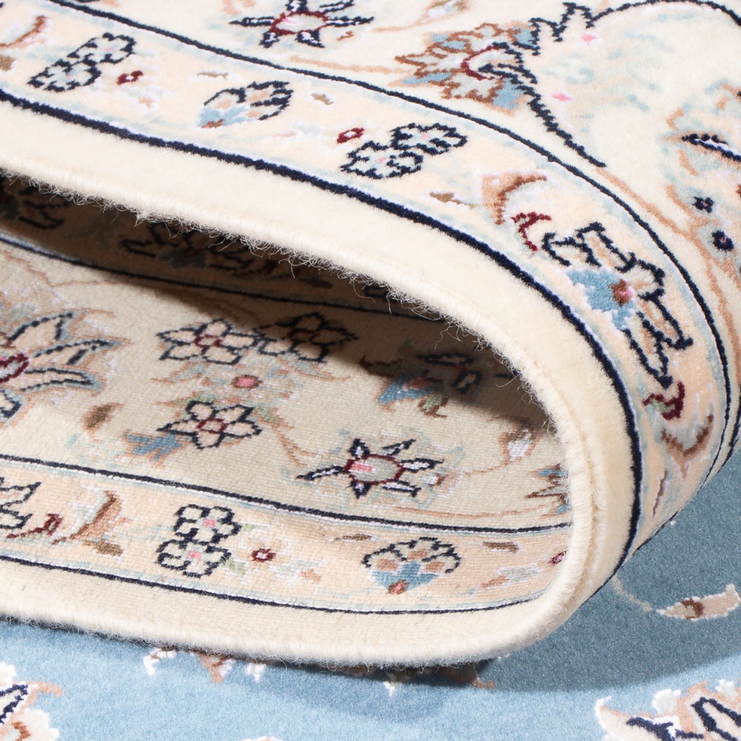 Perserteppich - Nain - Premium - 160 x 108 cm - blau