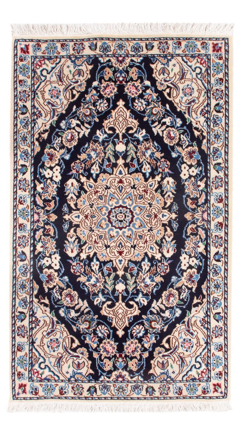 Perserteppich - Nain - Premium - 83 x 48 cm - dunkelblau