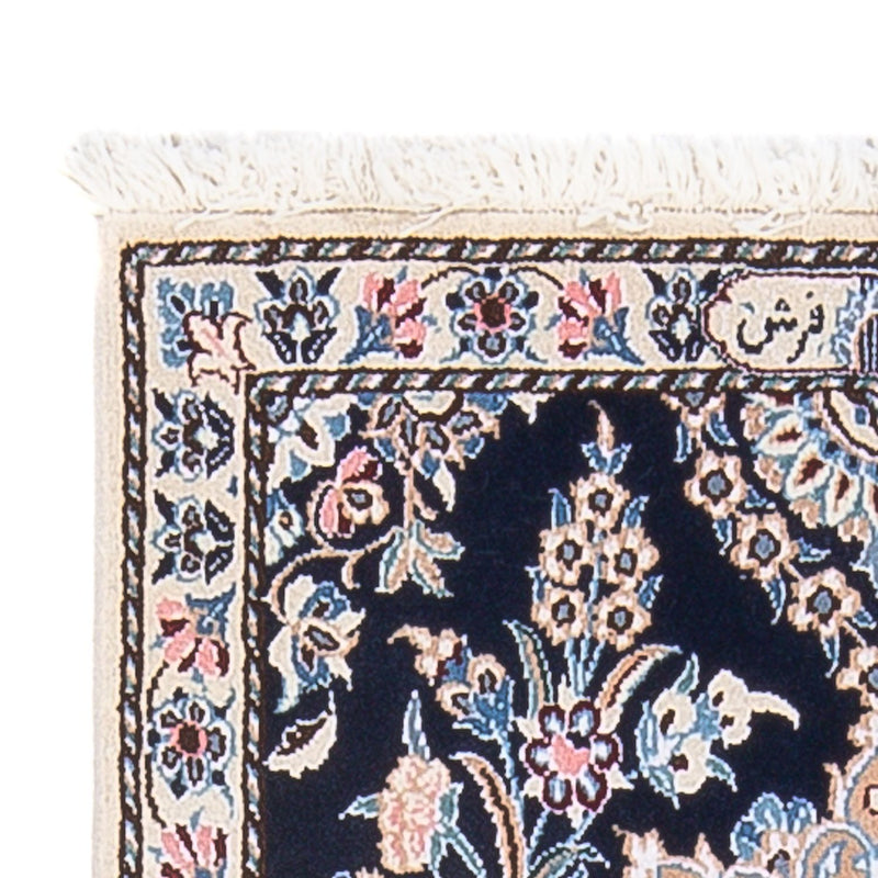 Perserteppich - Nain - Premium - 112 x 57 cm - dunkelblau
