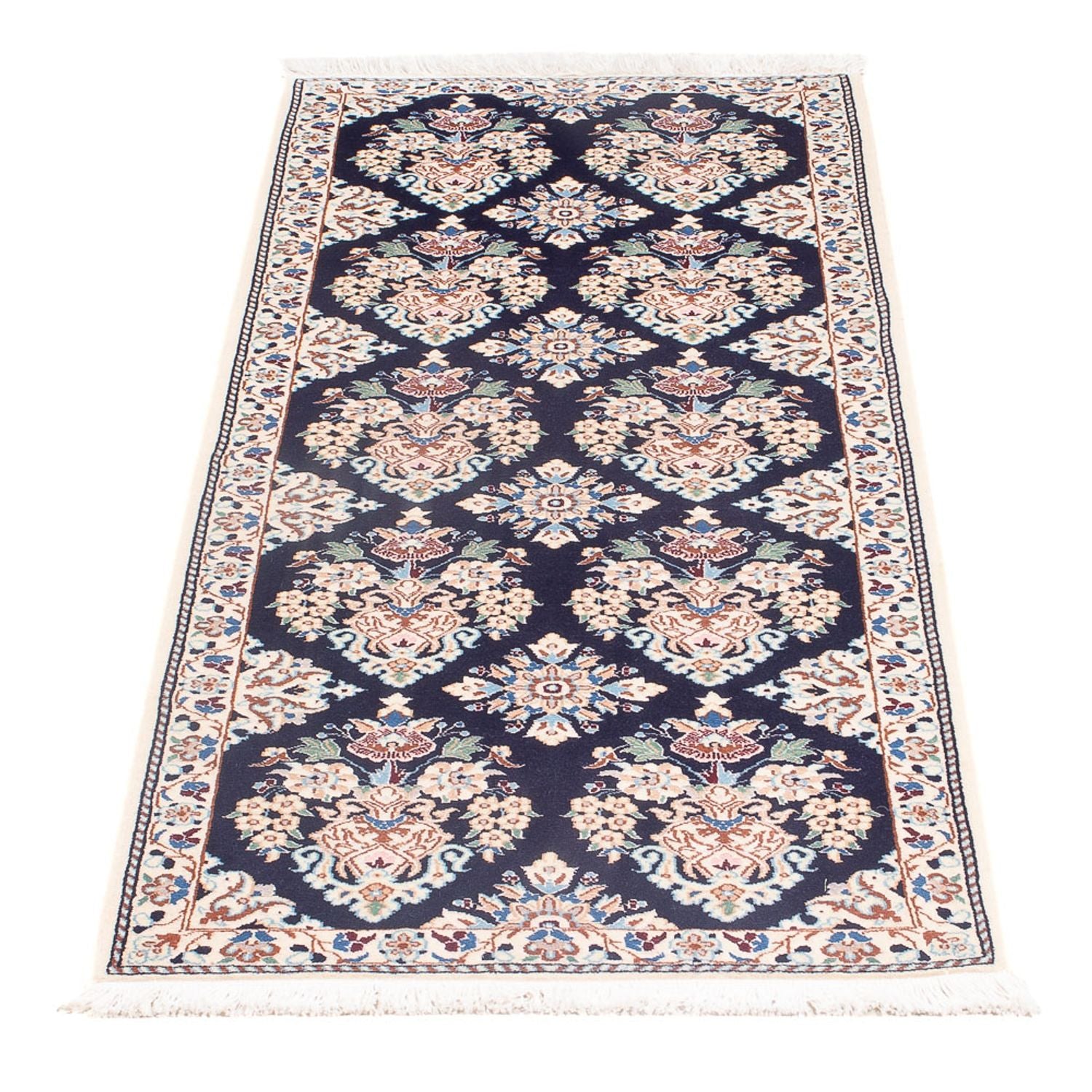 Läufer Perser - Nain - Premium - 145 x 53 cm - dunkelblau
