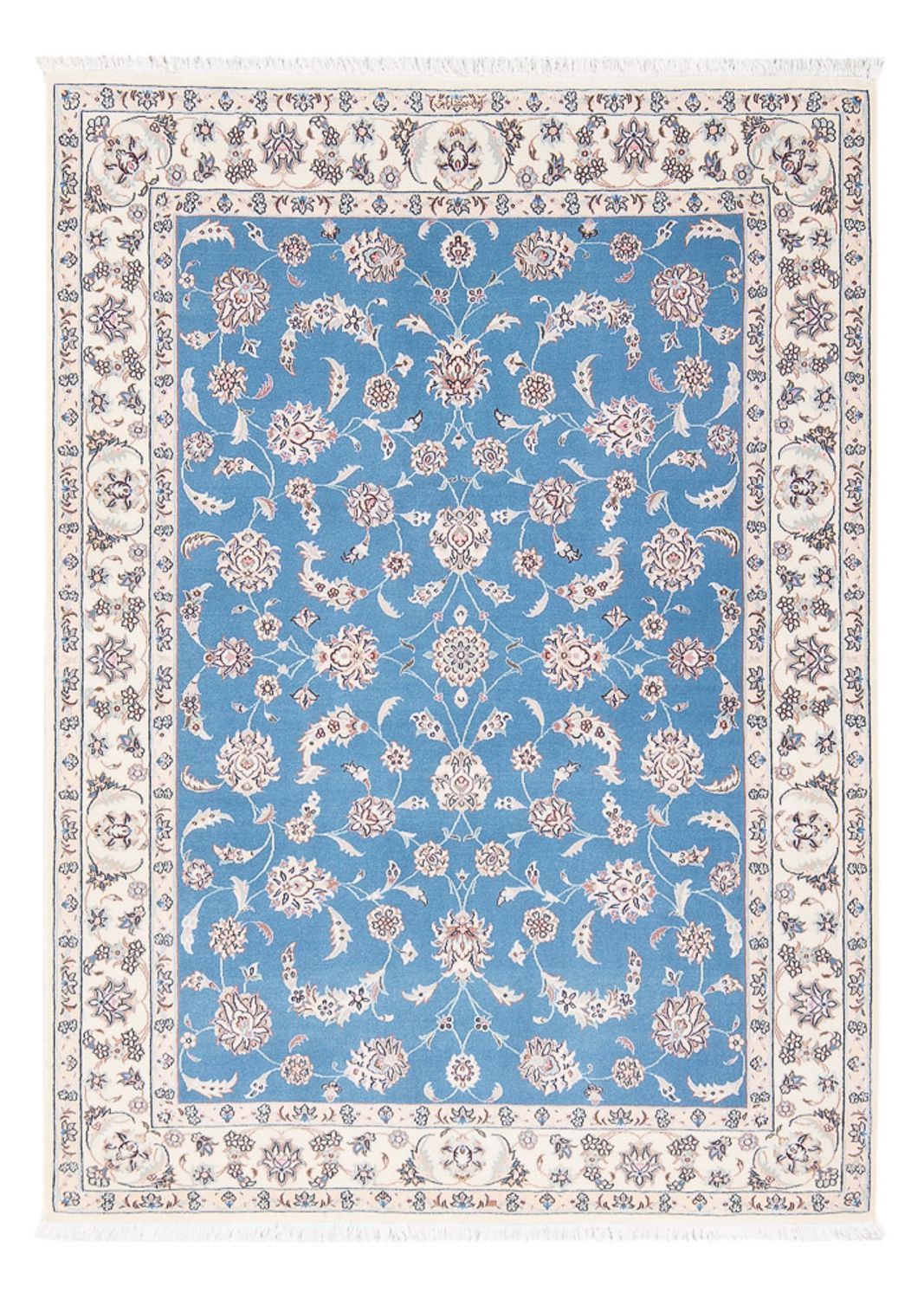 Perserteppich - Nain - Premium - 155 x 110 cm - blau