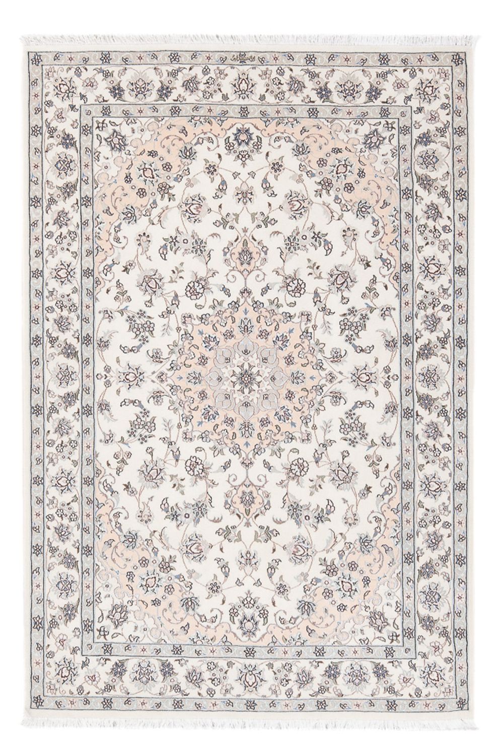 Perserteppich - Nain - Premium - 161 x 109 cm - creme