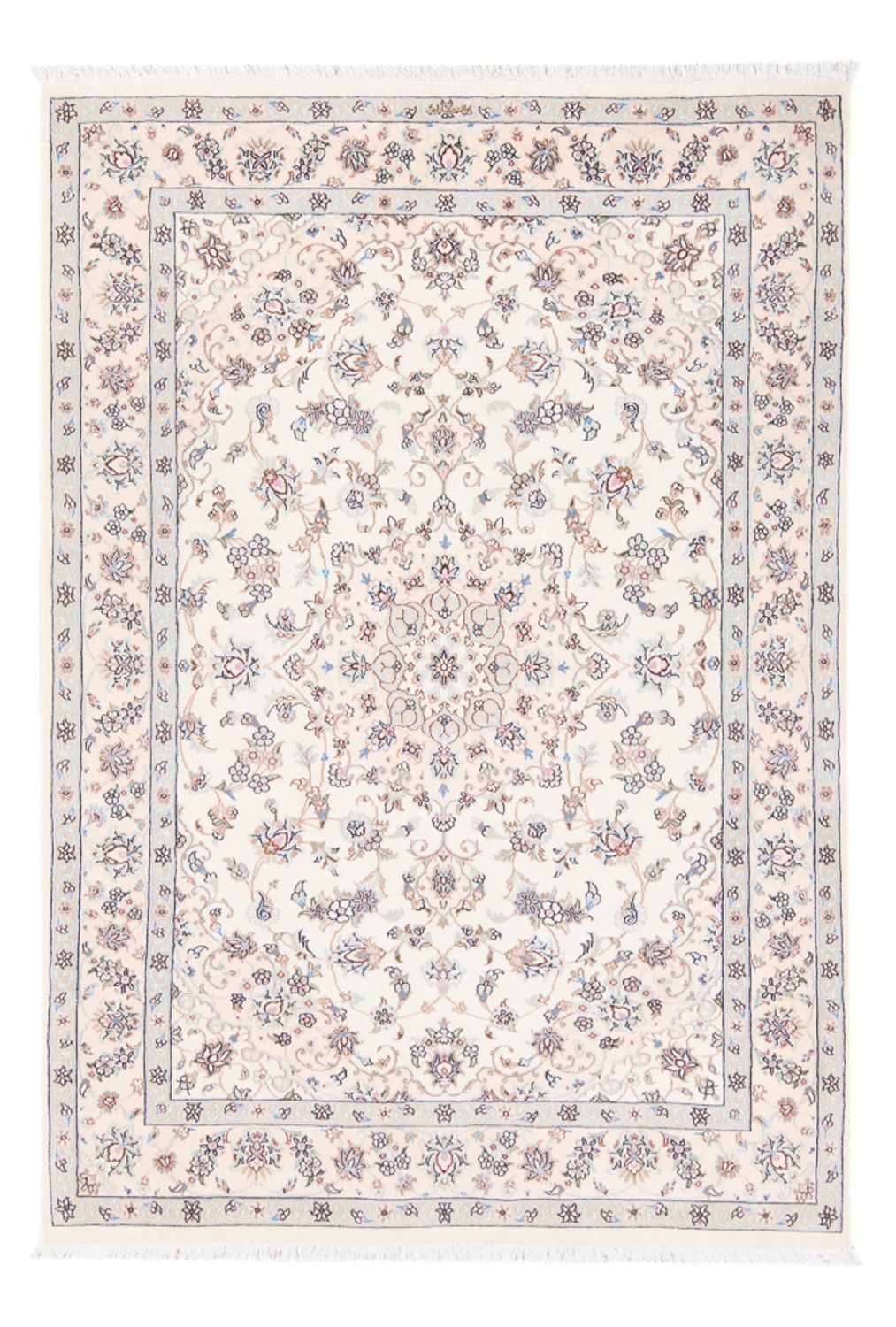 Perserteppich - Nain - Premium - 164 x 111 cm - creme