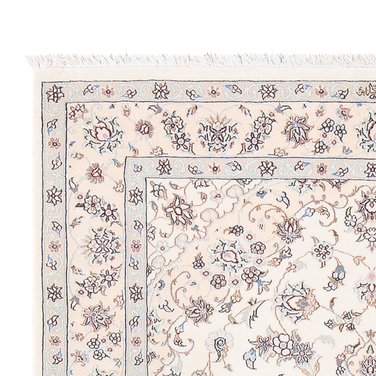 Perserteppich - Nain - Premium - 164 x 111 cm - creme