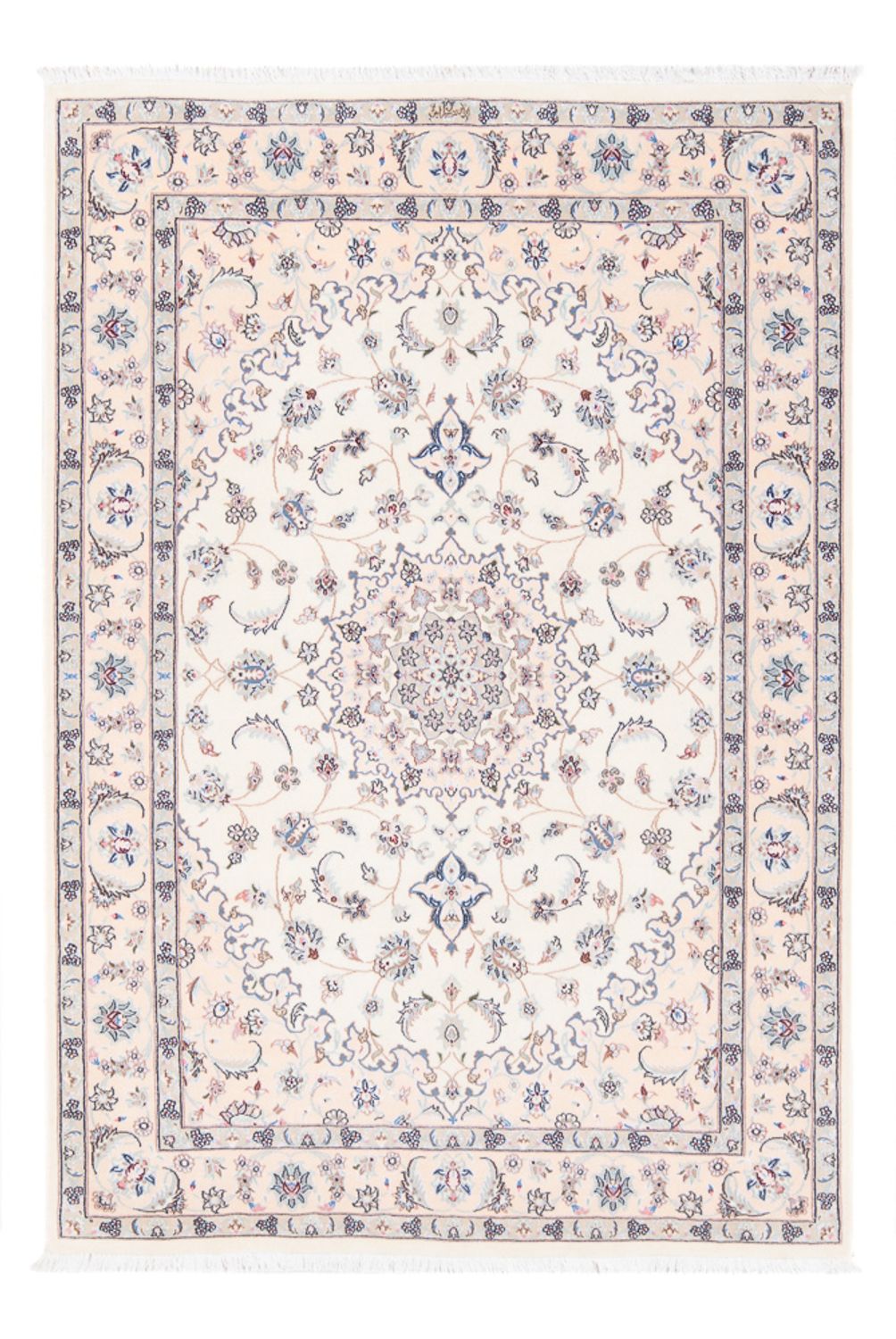 Perserteppich - Nain - Premium - 160 x 108 cm - creme