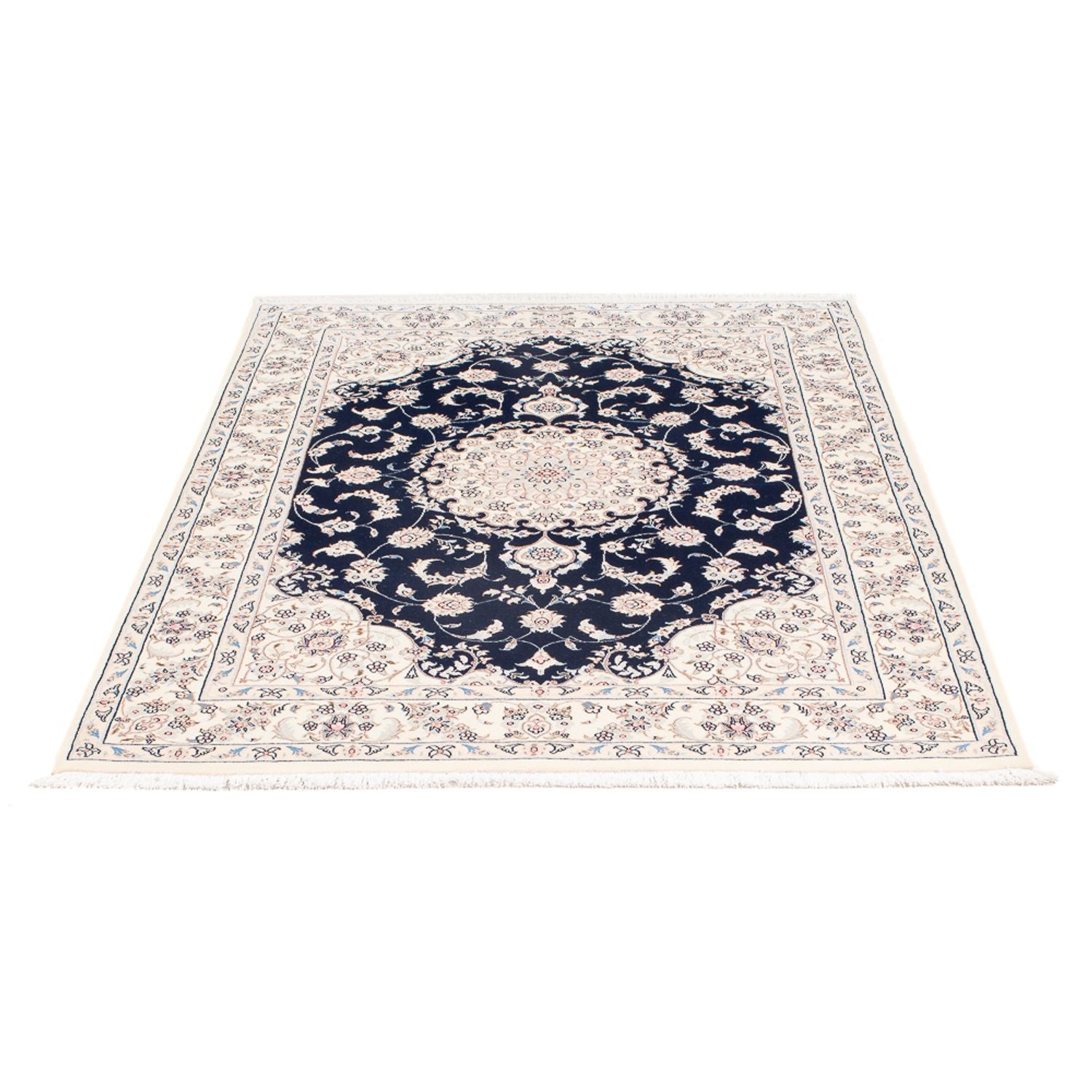 Perserteppich - Nain - Premium - 160 x 110 cm - dunkelblau