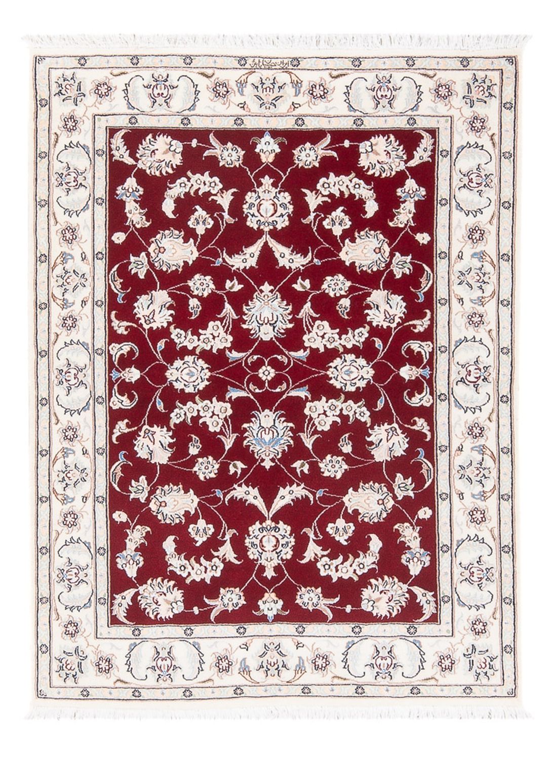 Perserteppich - Nain - Premium - 115 x 80 cm - rot