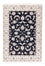 Perserteppich - Nain - Premium - 123 x 81 cm - dunkelblau