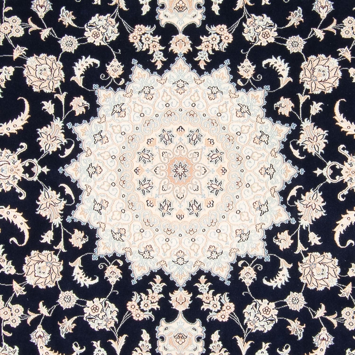 Perserteppich - Nain - 261 x 223 cm - dunkelblau