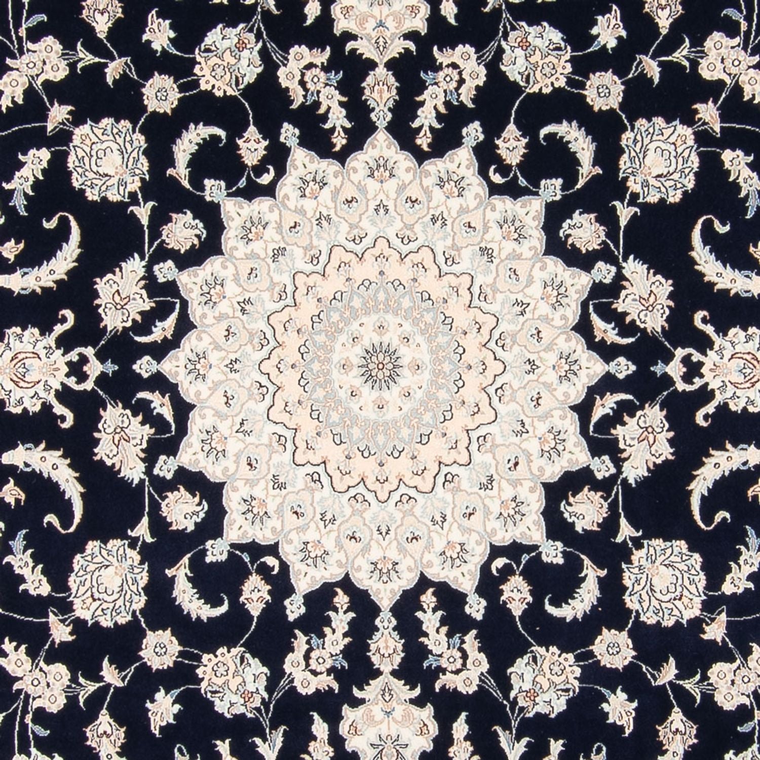 Perserteppich - Nain - 280 x 227 cm - dunkelblau