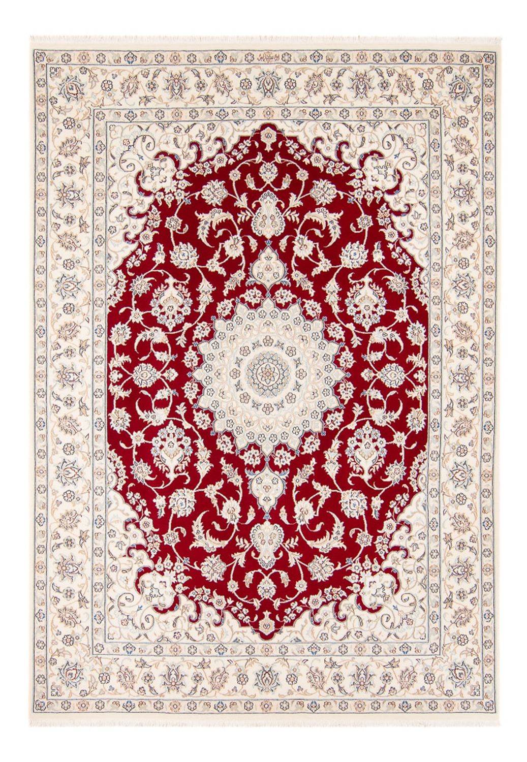 Perserteppich - Nain - 242 x 168 cm - rot