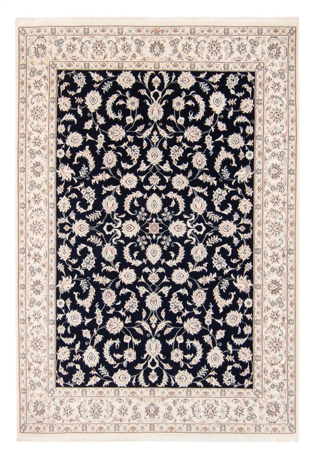 Perserteppich - Nain - 235 x 172 cm - dunkelblau