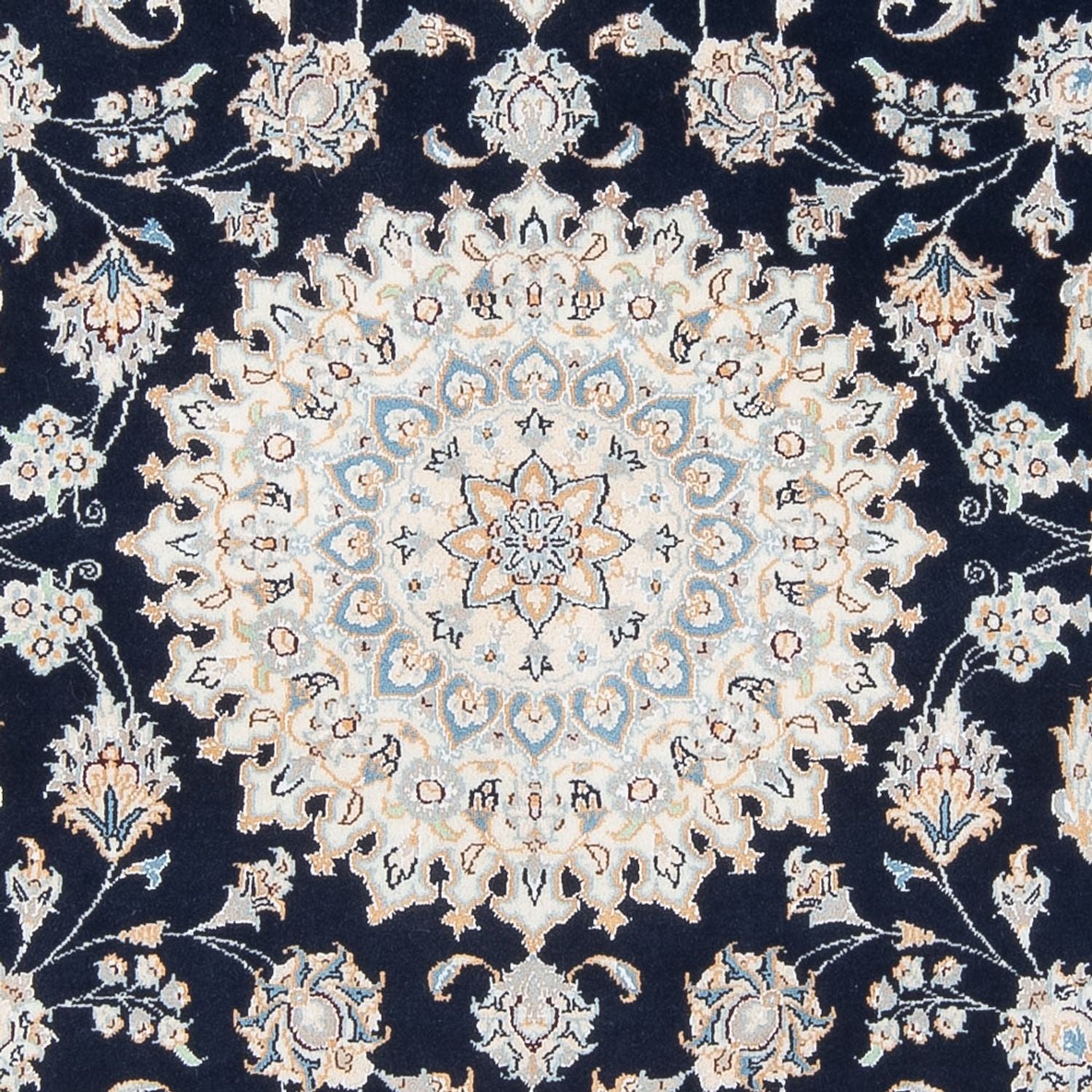 Perserteppich - Nain - Premium - 202 x 151 cm - dunkelblau