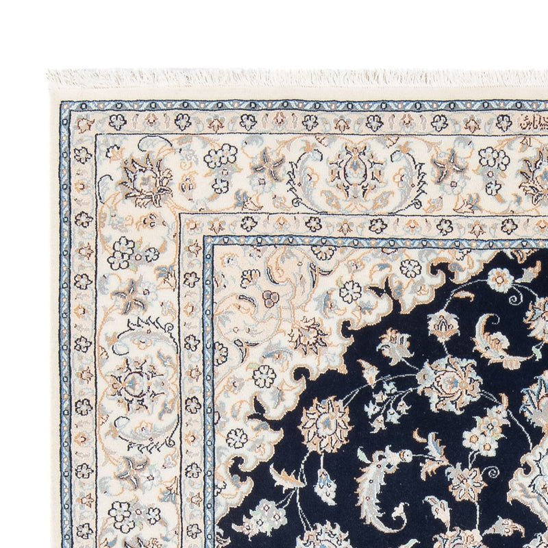 Perserteppich - Nain - Premium - 202 x 151 cm - dunkelblau