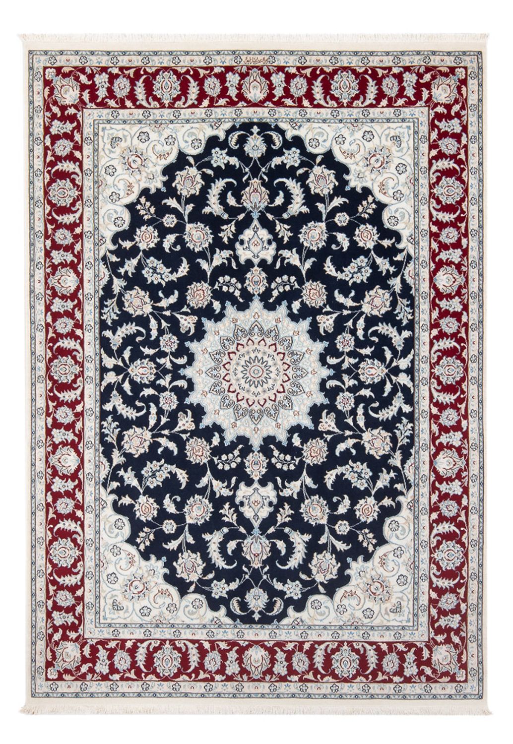 Perserteppich - Nain - Premium - 207 x 149 cm - dunkelblau