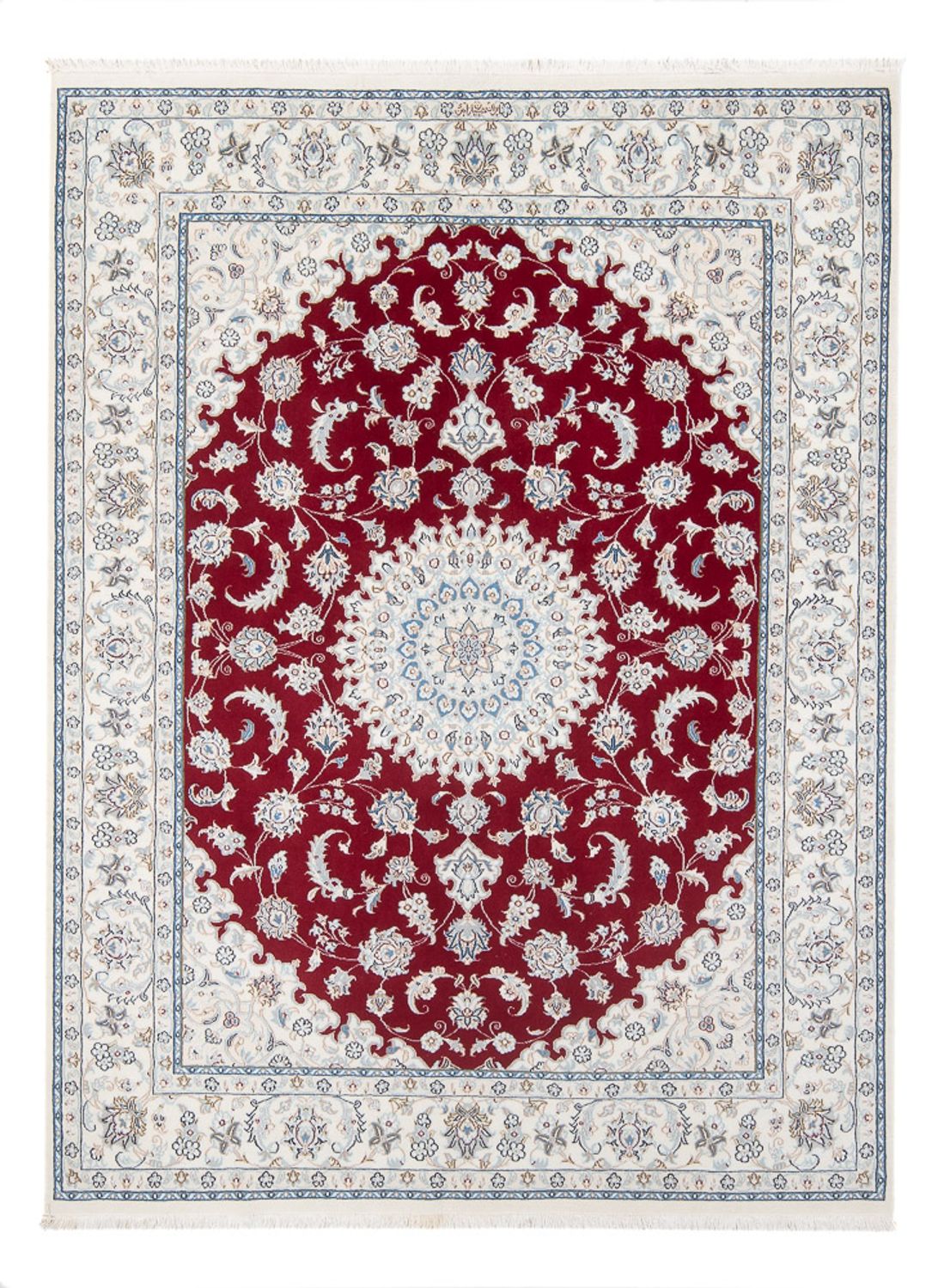 Perserteppich - Nain - Premium - 194 x 148 cm - rot