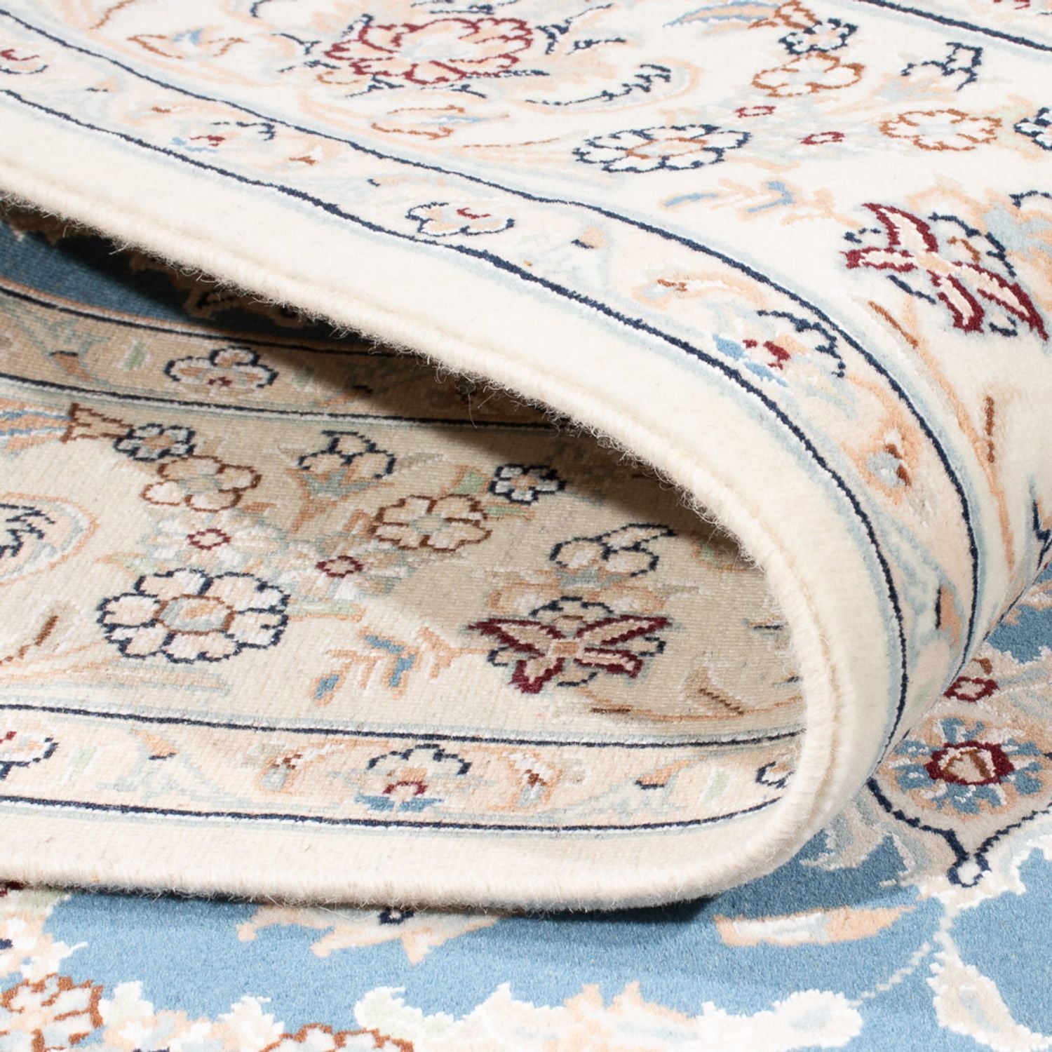 Perserteppich - Nain - Premium - 200 x 147 cm - blau